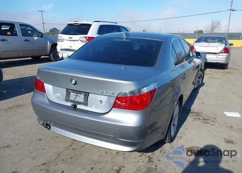 2007 BMW 525I z USA, uszkodzony, nr VIN WBANE53577CW63924